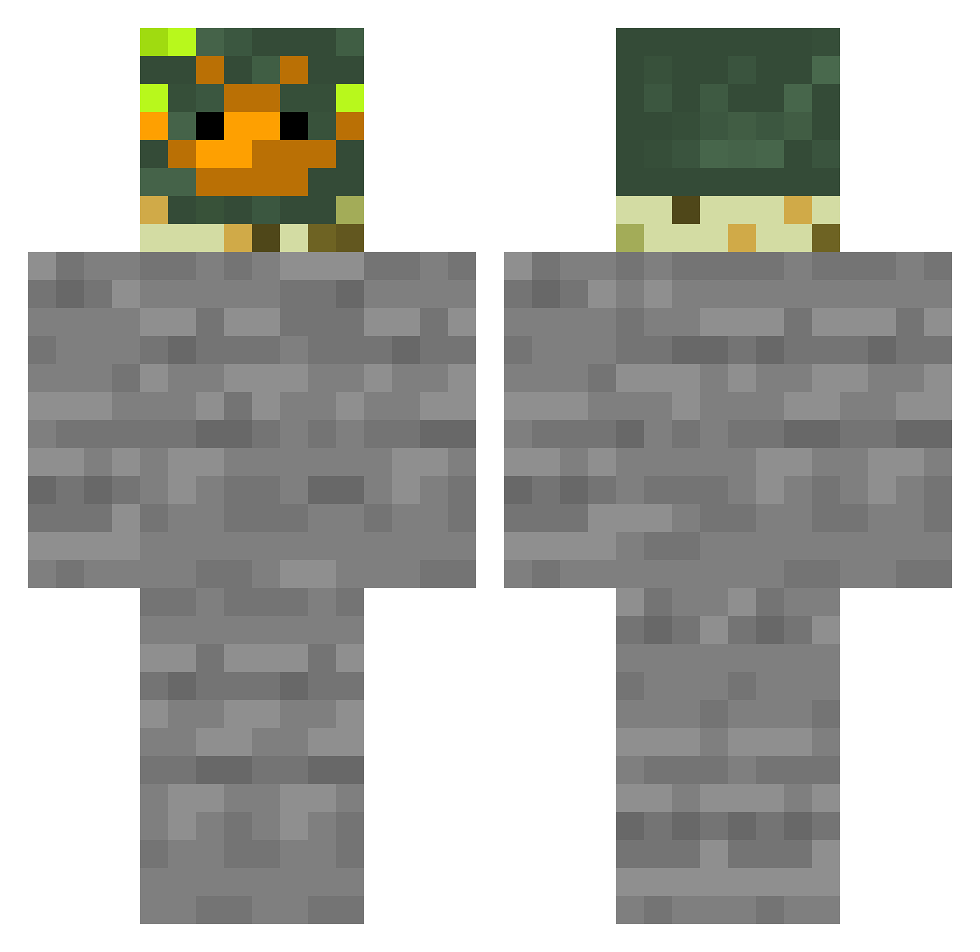 Mister_E_1013 Minecraft skin, front and back view