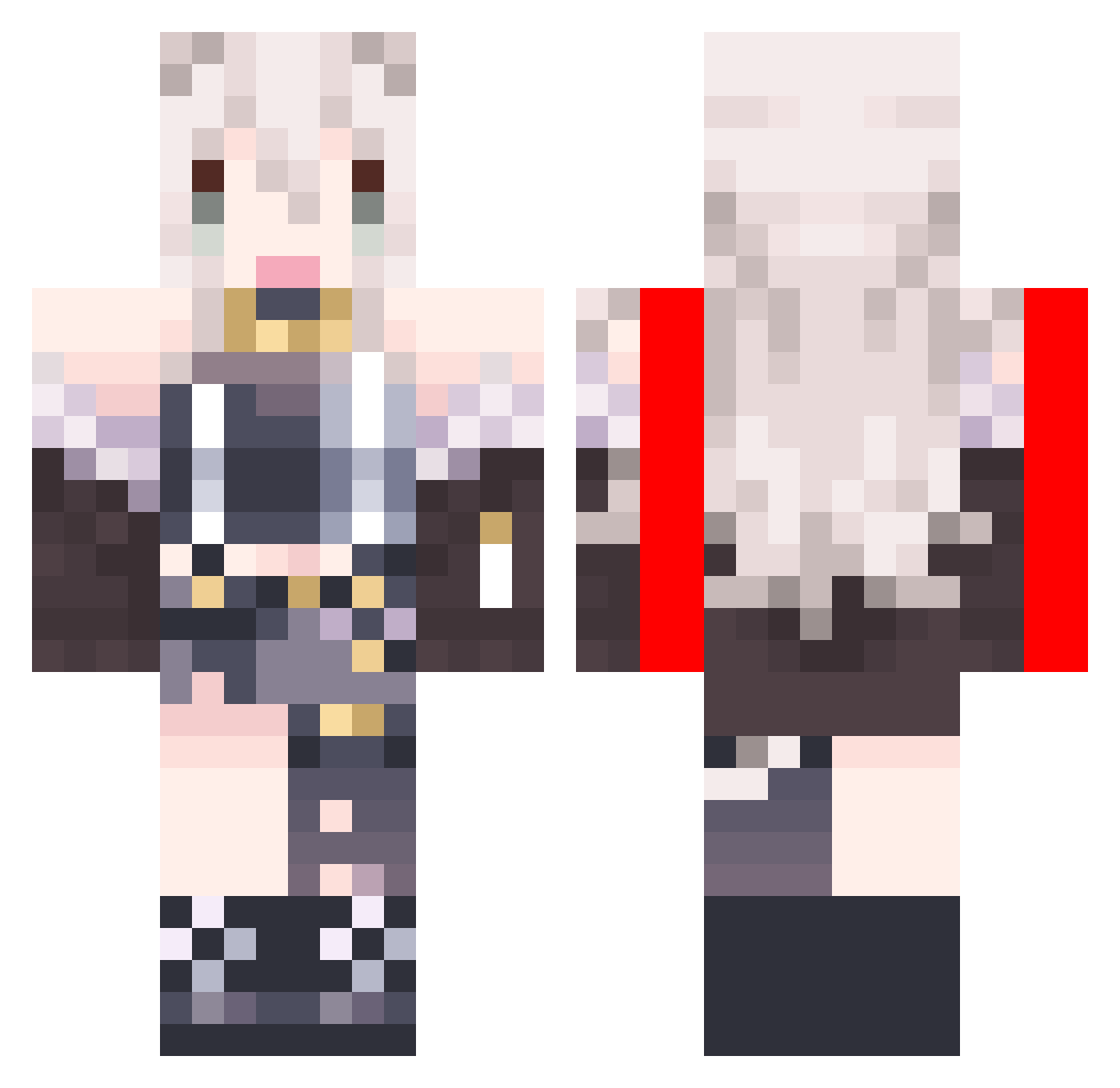 pgg13452 Minecraft skin, front and back view