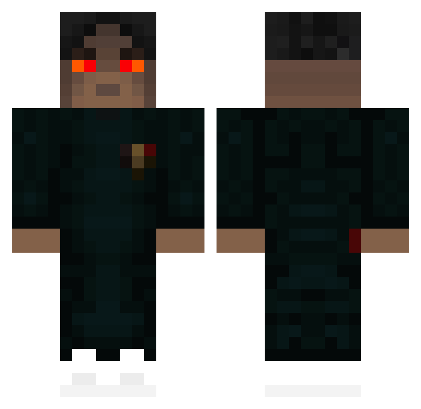 scamjaksakwa Minecraft skin, front and back view
