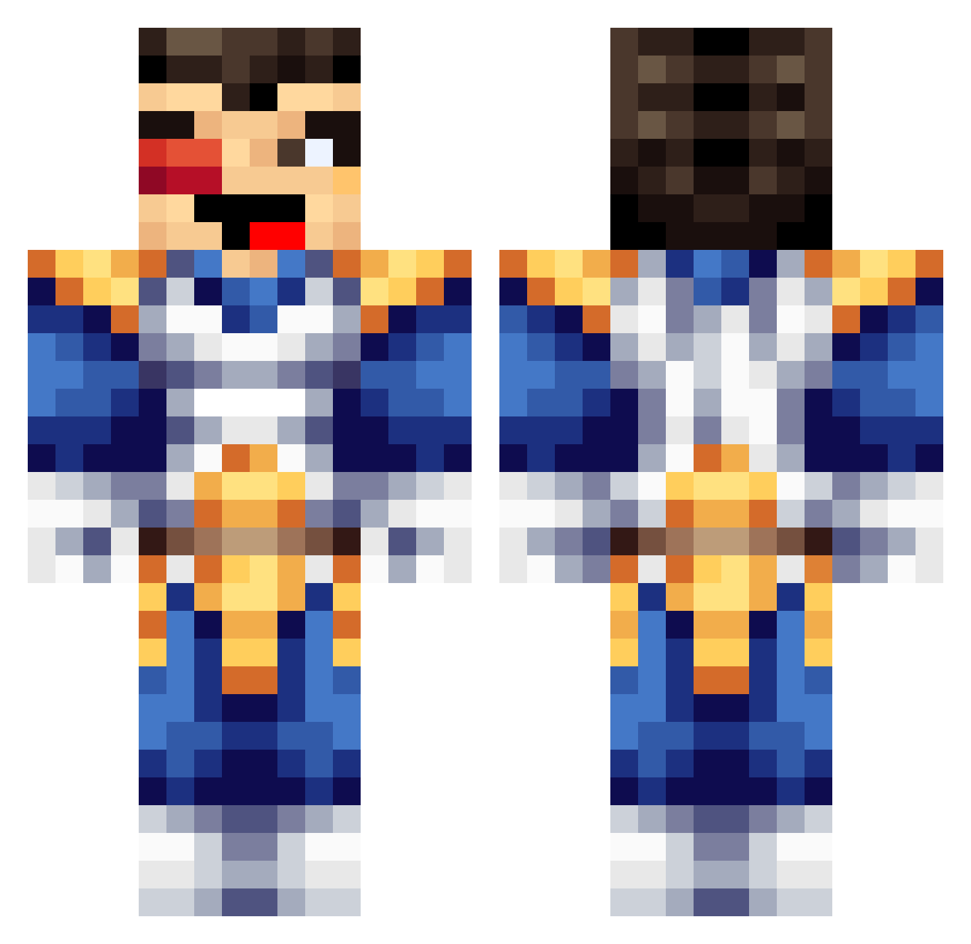EPluribusUnum Minecraft skin, front and back view