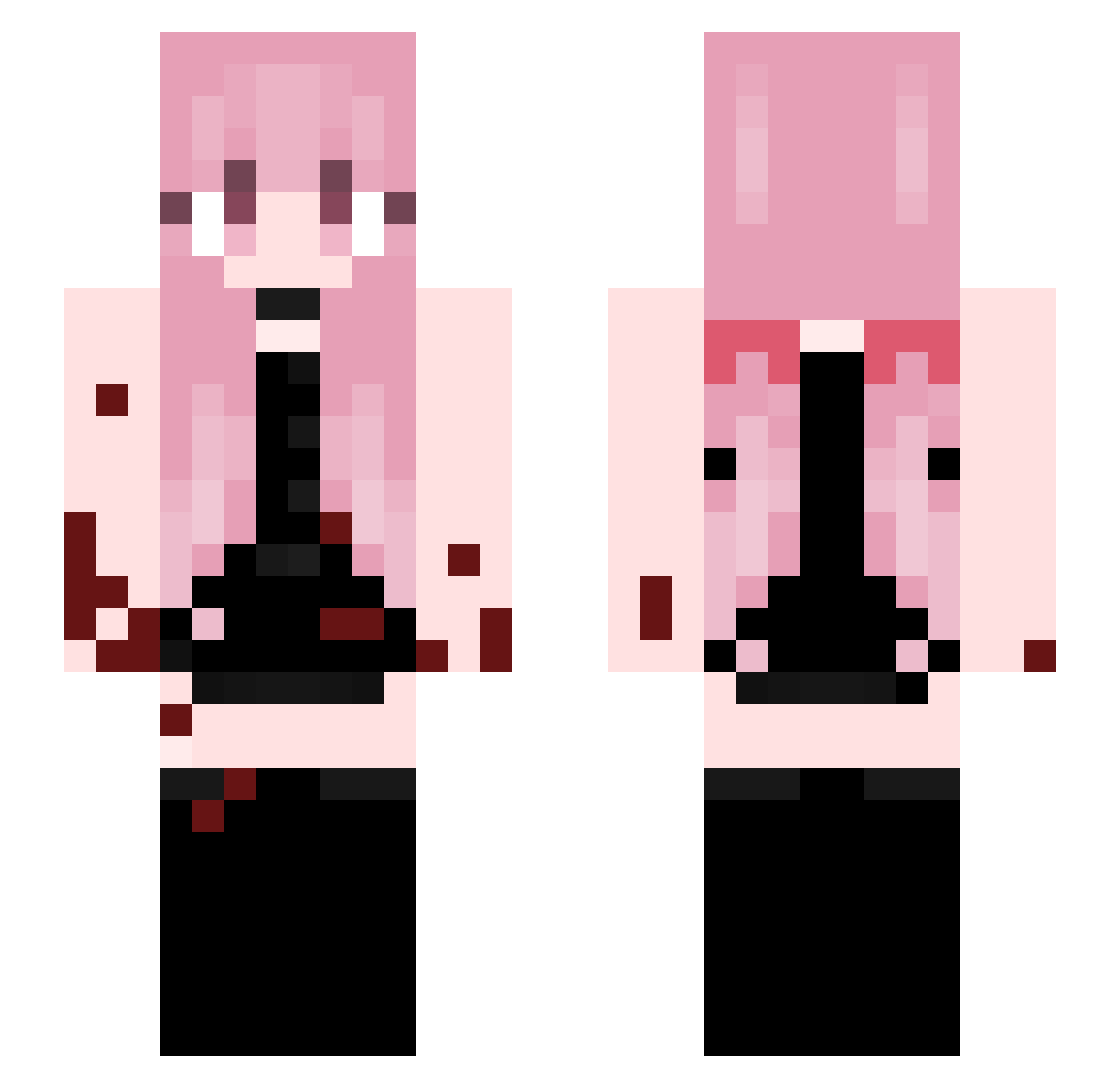 doinis Minecraft skin, front and back view
