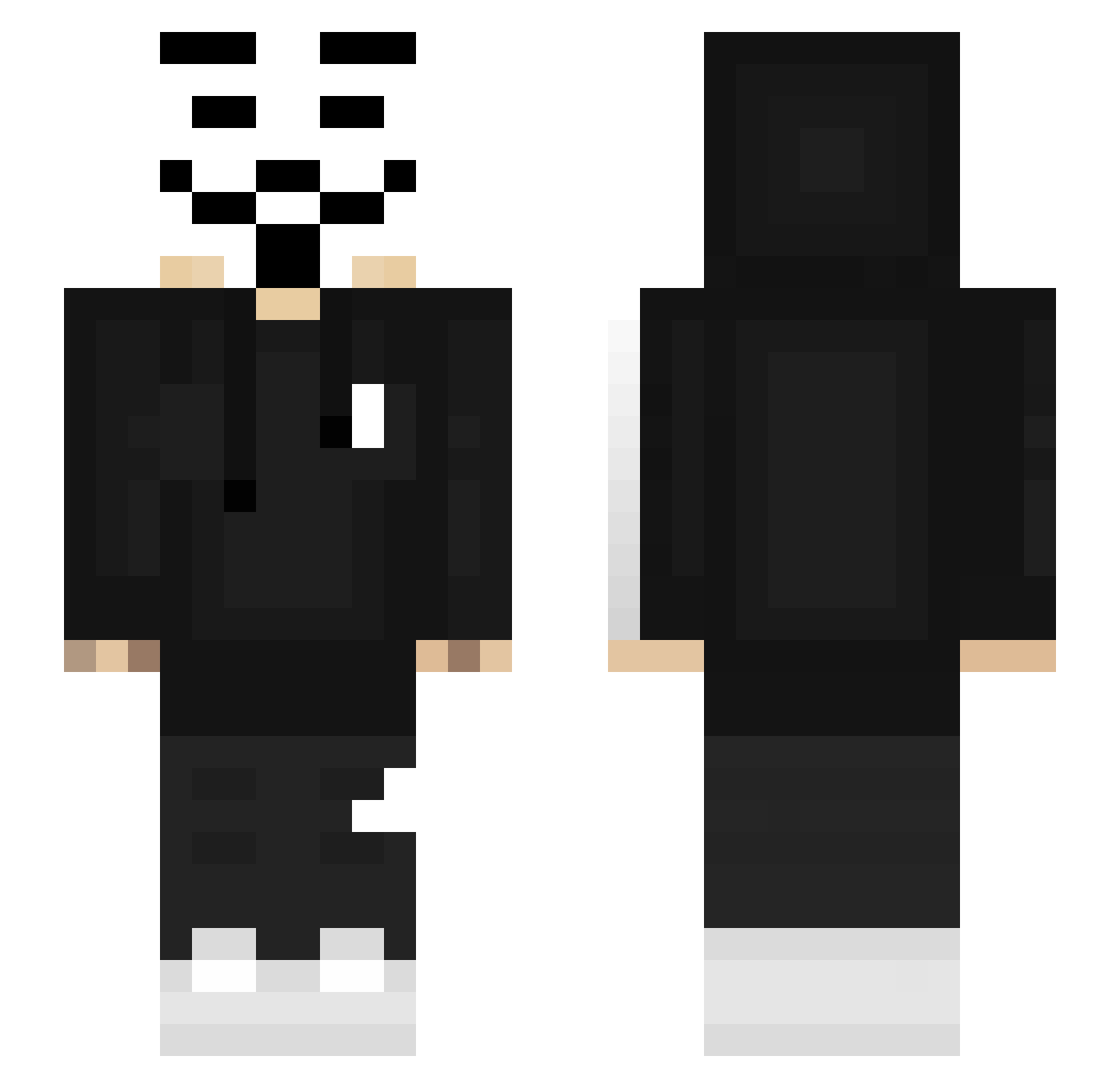 standof2 Minecraft skin, front and back view