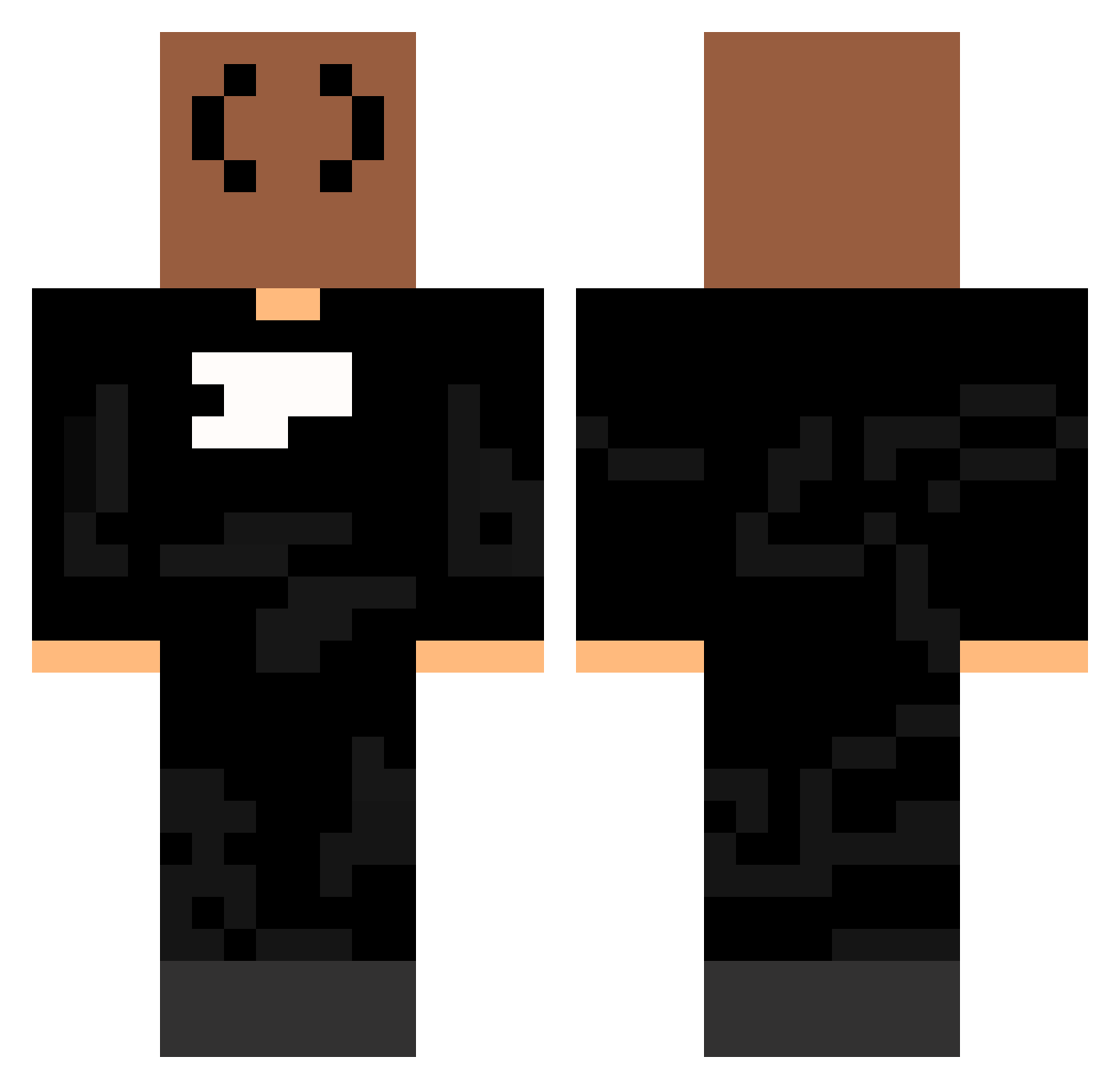 jacksonfanjona Minecraft skin, front and back view