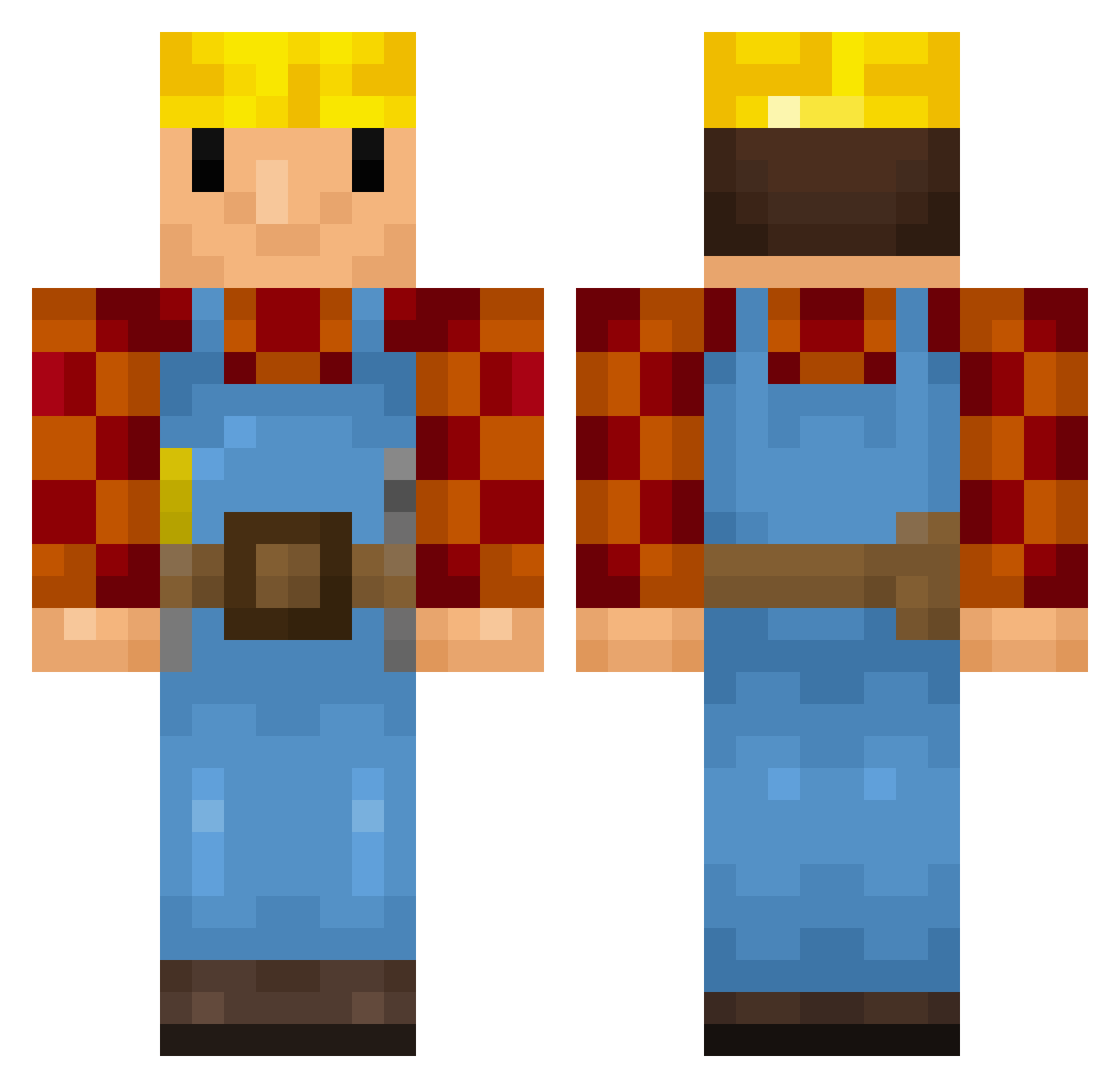 19Lukas07 Minecraft skin, front and back view