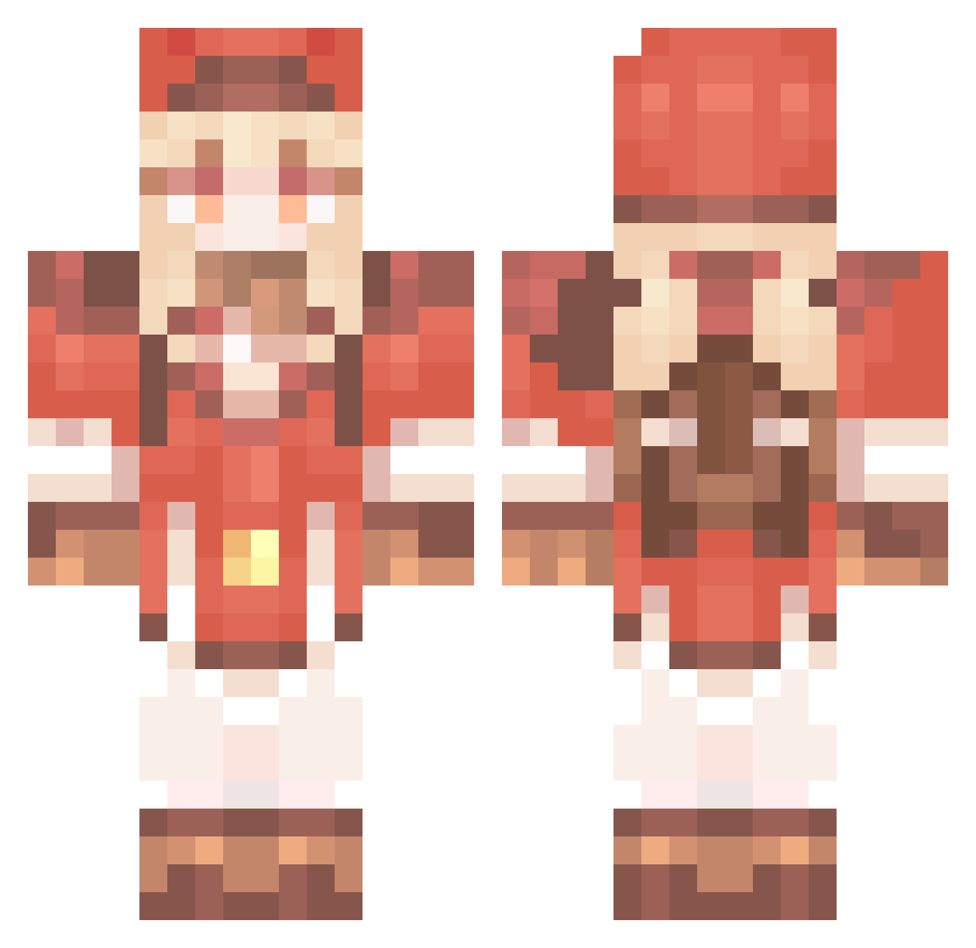 TinaTheGiratina Minecraft skin, front and back view