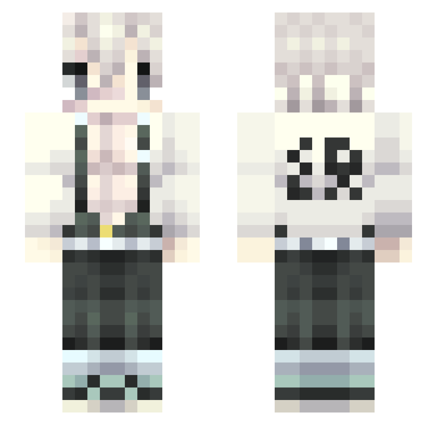 AXEL170 Minecraft skin, front and back view