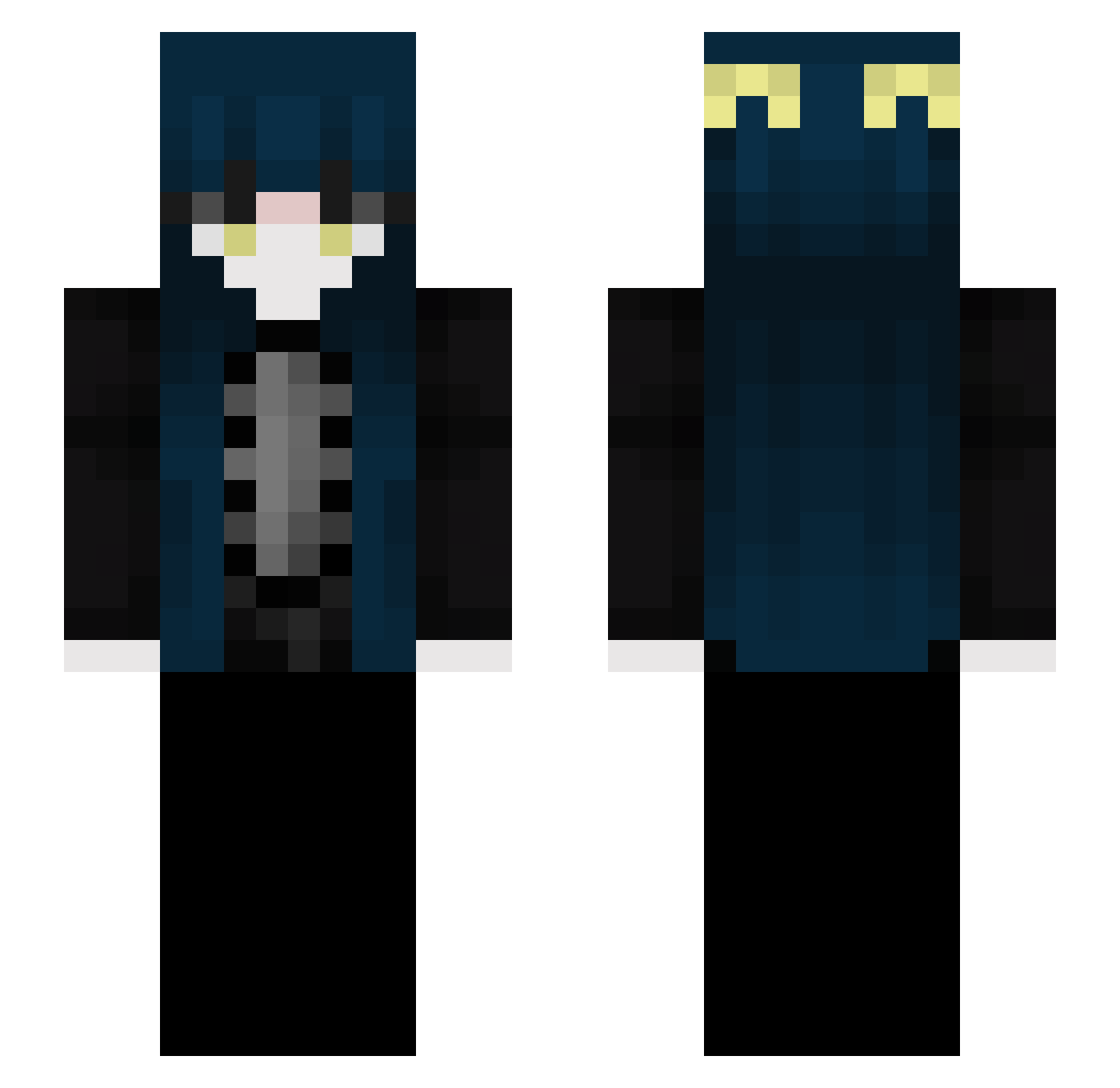 i7zq Minecraft skin, front and back view