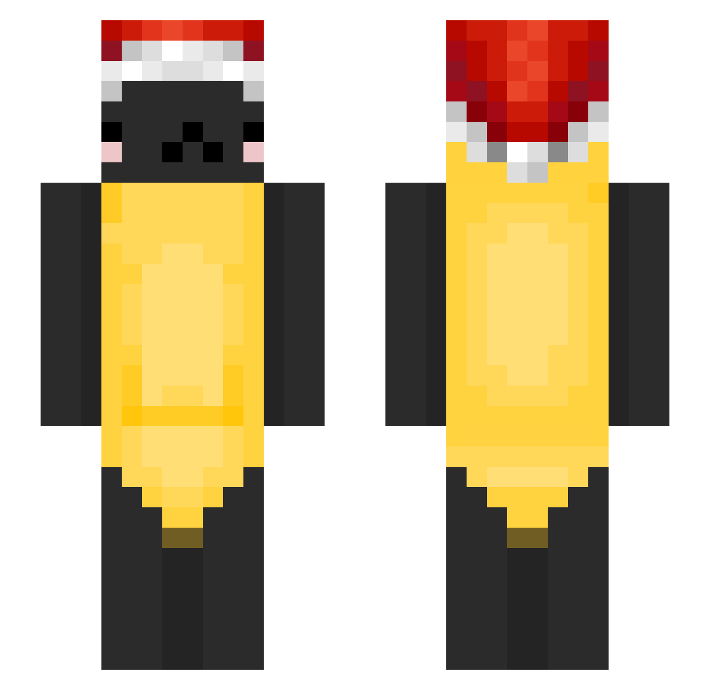 DatBoiMark Minecraft skin, front and back view