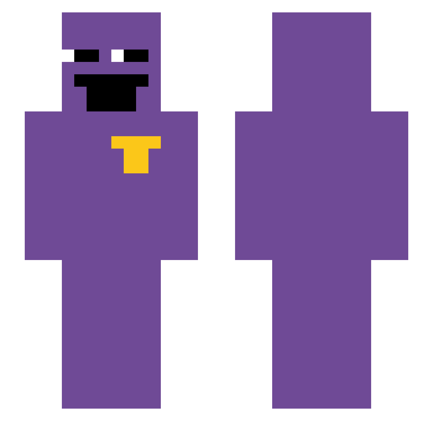 megmeg1600 Minecraft skin, front and back view