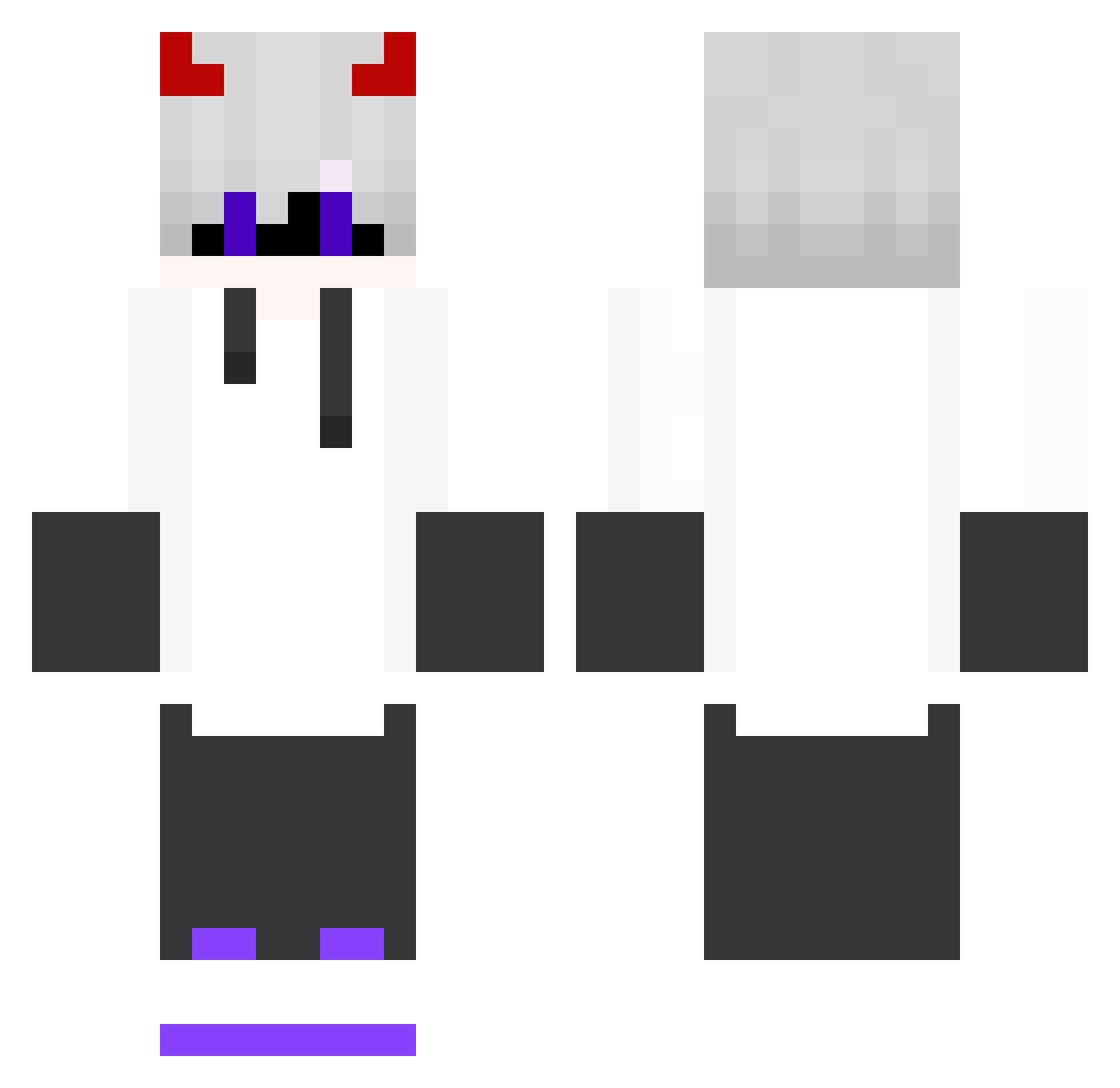 JetSpike_ Minecraft skin, front and back view