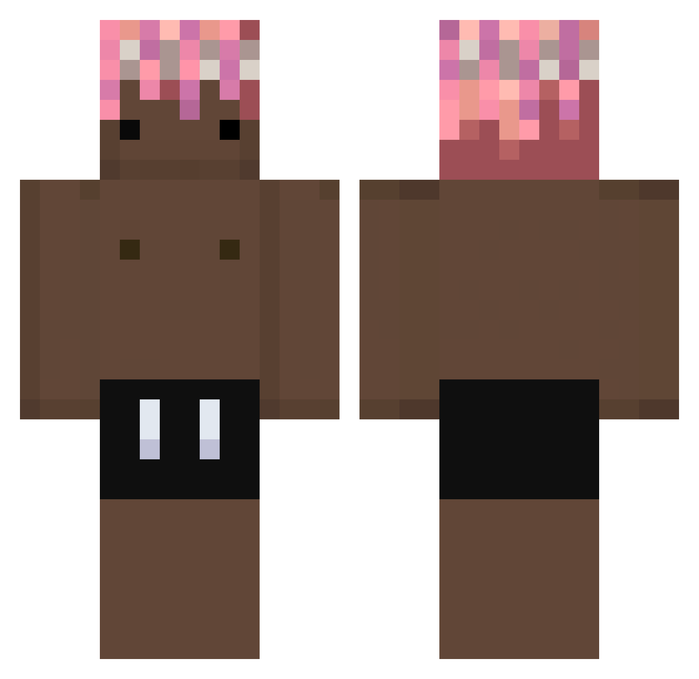 benjaminkvaern Minecraft skin, front and back view