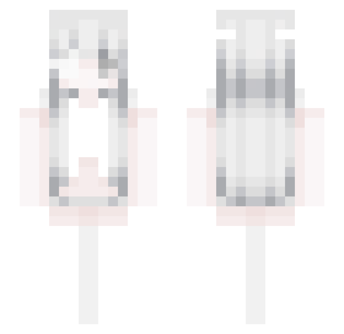 terminieren Minecraft skin, front and back view