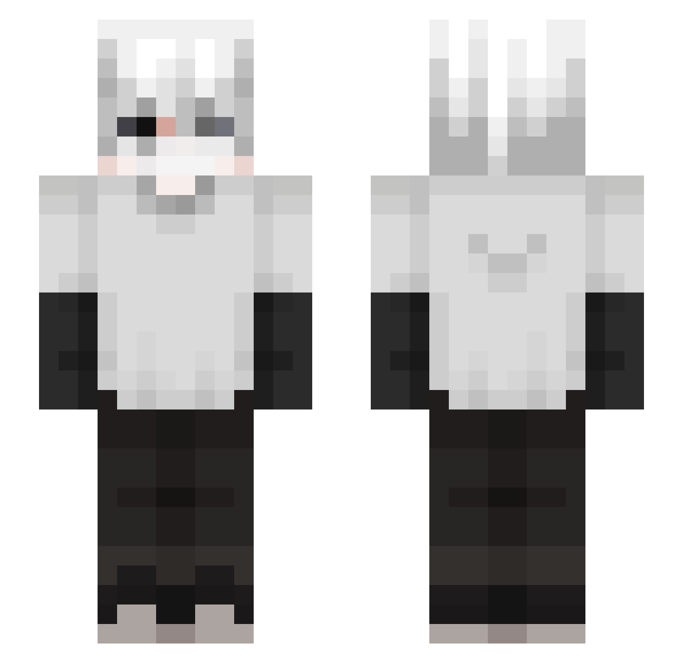Lololowka_Dave Minecraft skin, front and back view