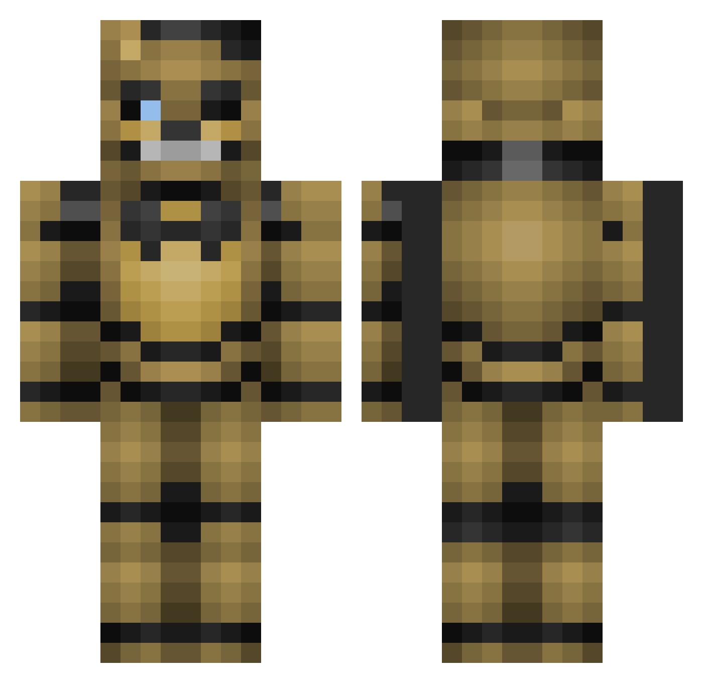 WBT_ Minecraft skin, front and back view