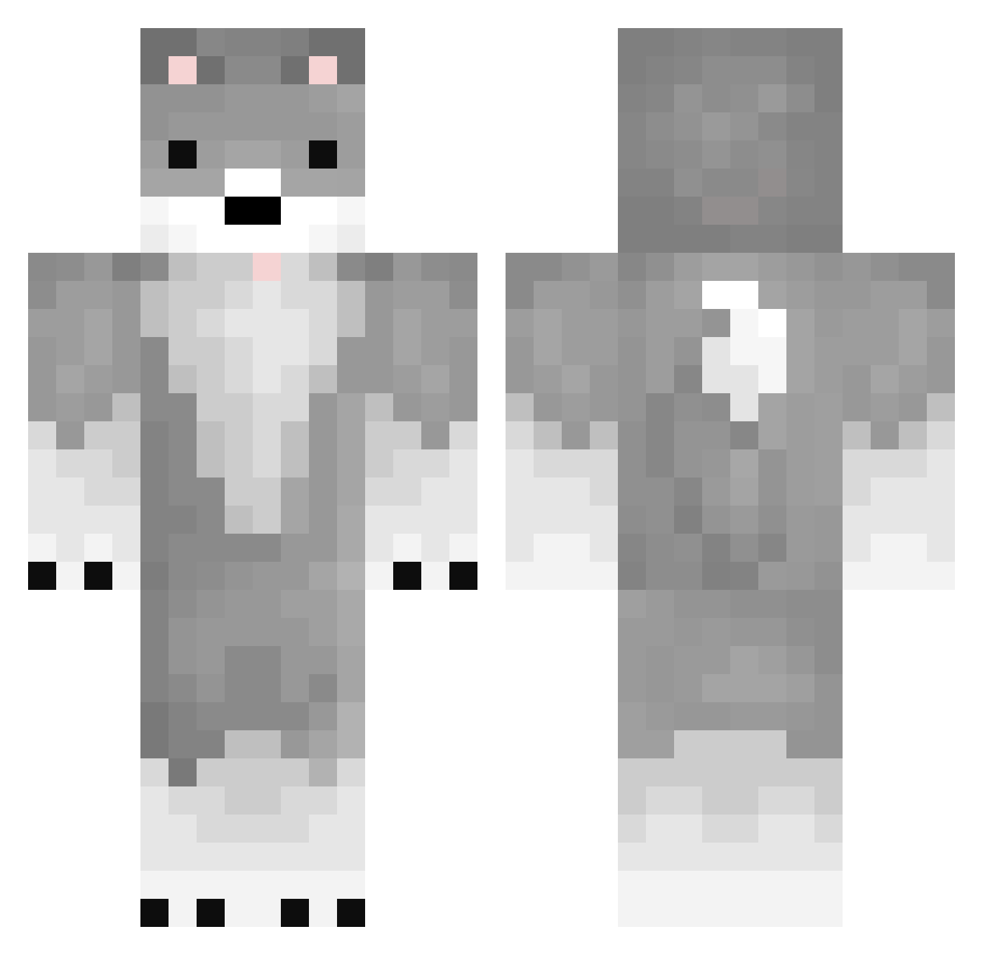 akatsukiEli Minecraft skin, front and back view