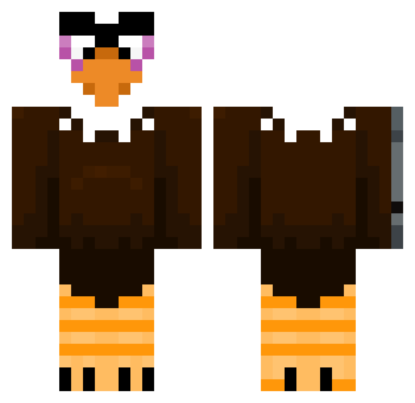 Ultimablayse104 Minecraft skin, front and back view