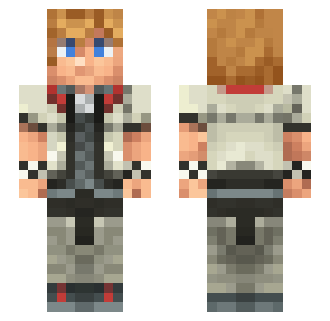 Xenomorph_Nexus Minecraft skin, front and back view