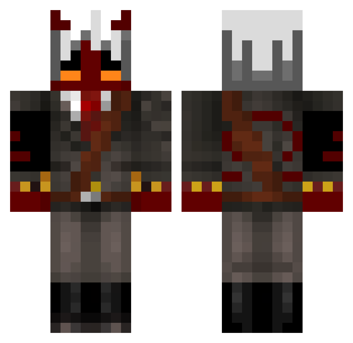 el_pana Minecraft skin, front and back view