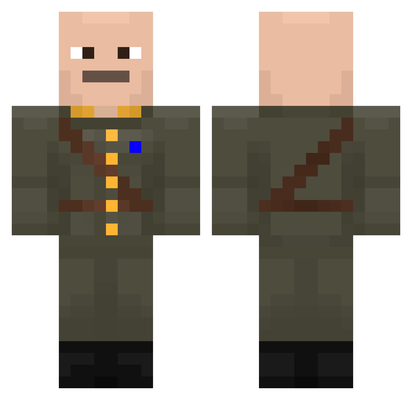 Yonaru_ Minecraft skin, front and back view