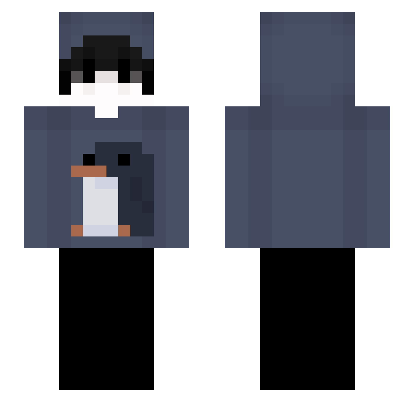 _Luartex_ Minecraft skin, front and back view