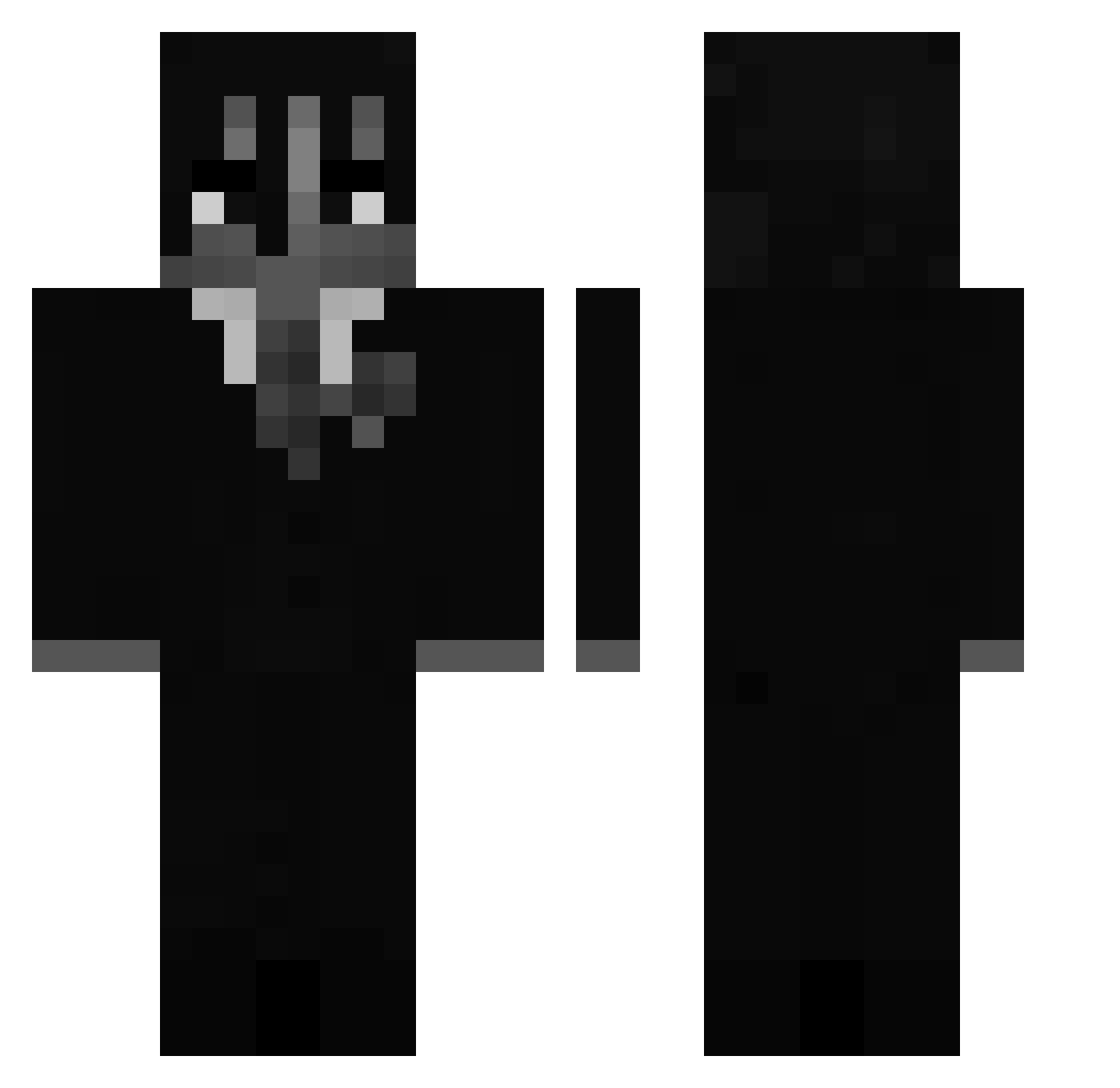 kubixx_80074 Minecraft skin, front and back view