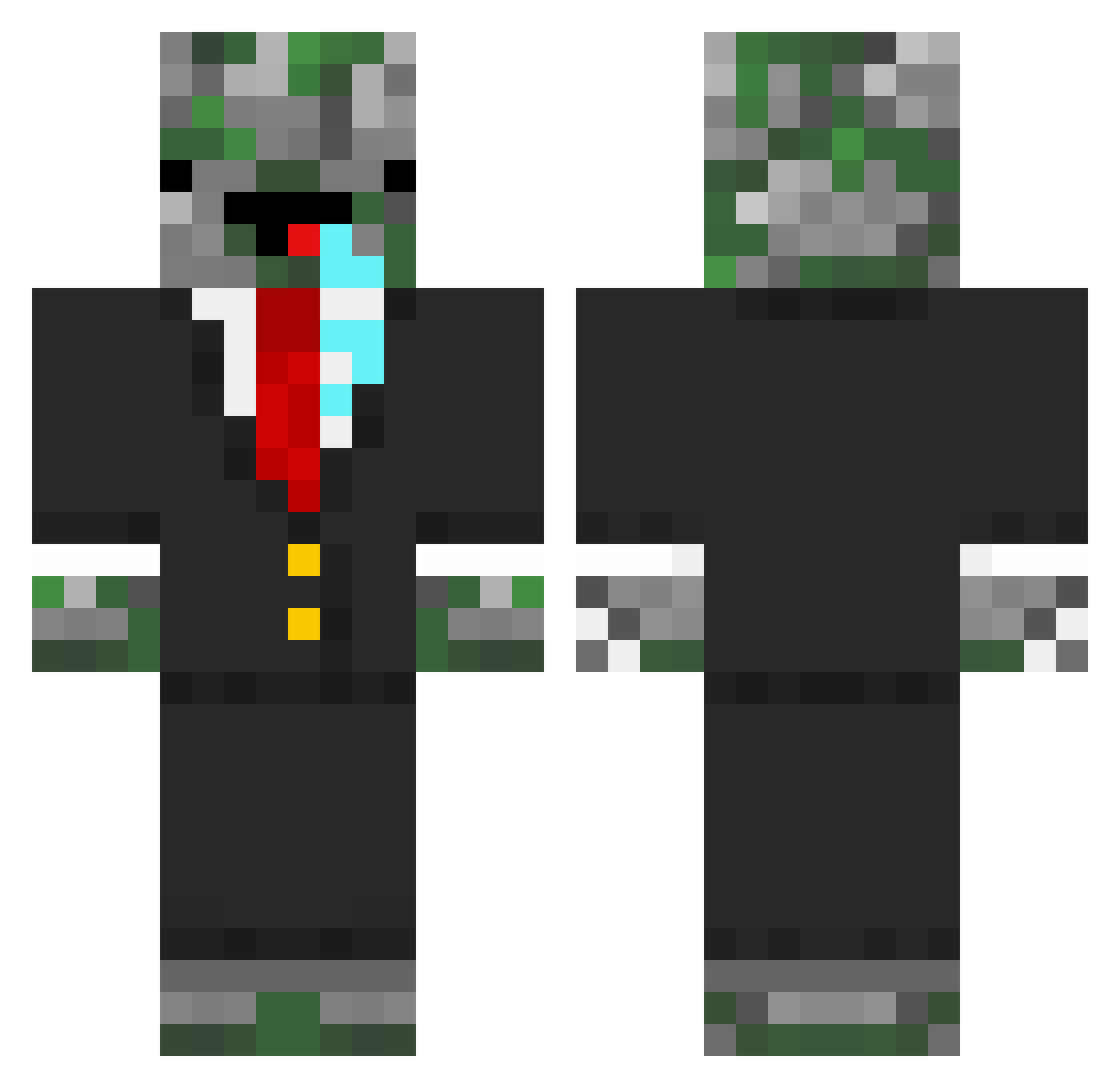 ba_chelor Minecraft skin, front and back view