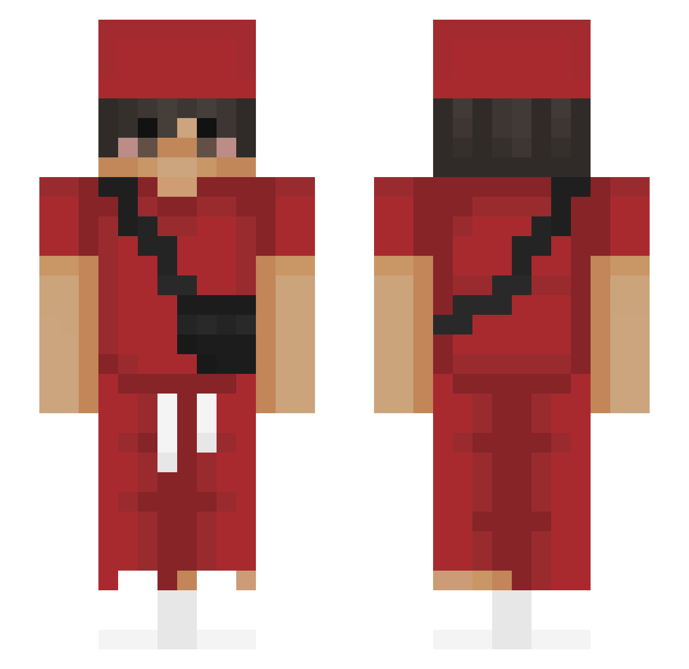 LamTheHam5412 Minecraft skin, front and back view