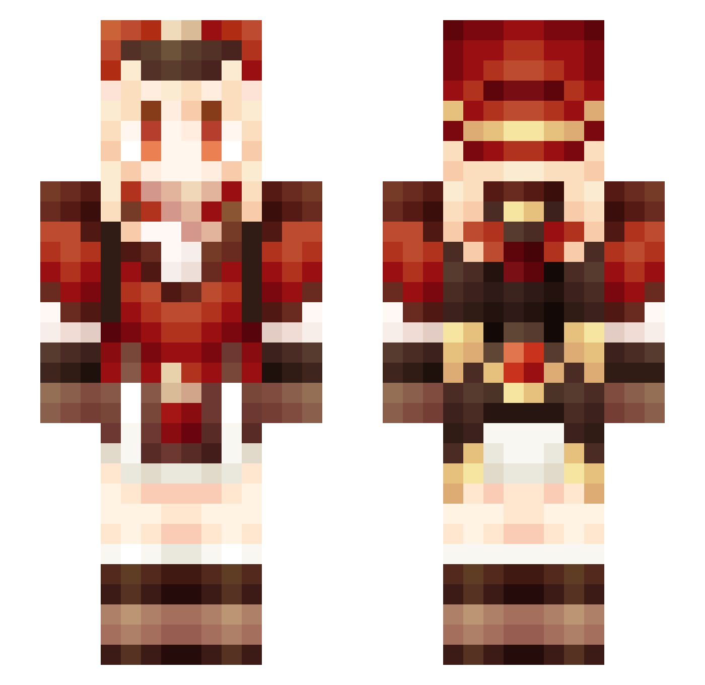 GUYUYAO Minecraft skin, front and back view