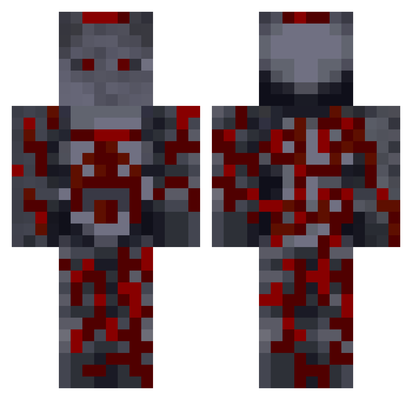Tariun Minecraft skin, front and back view