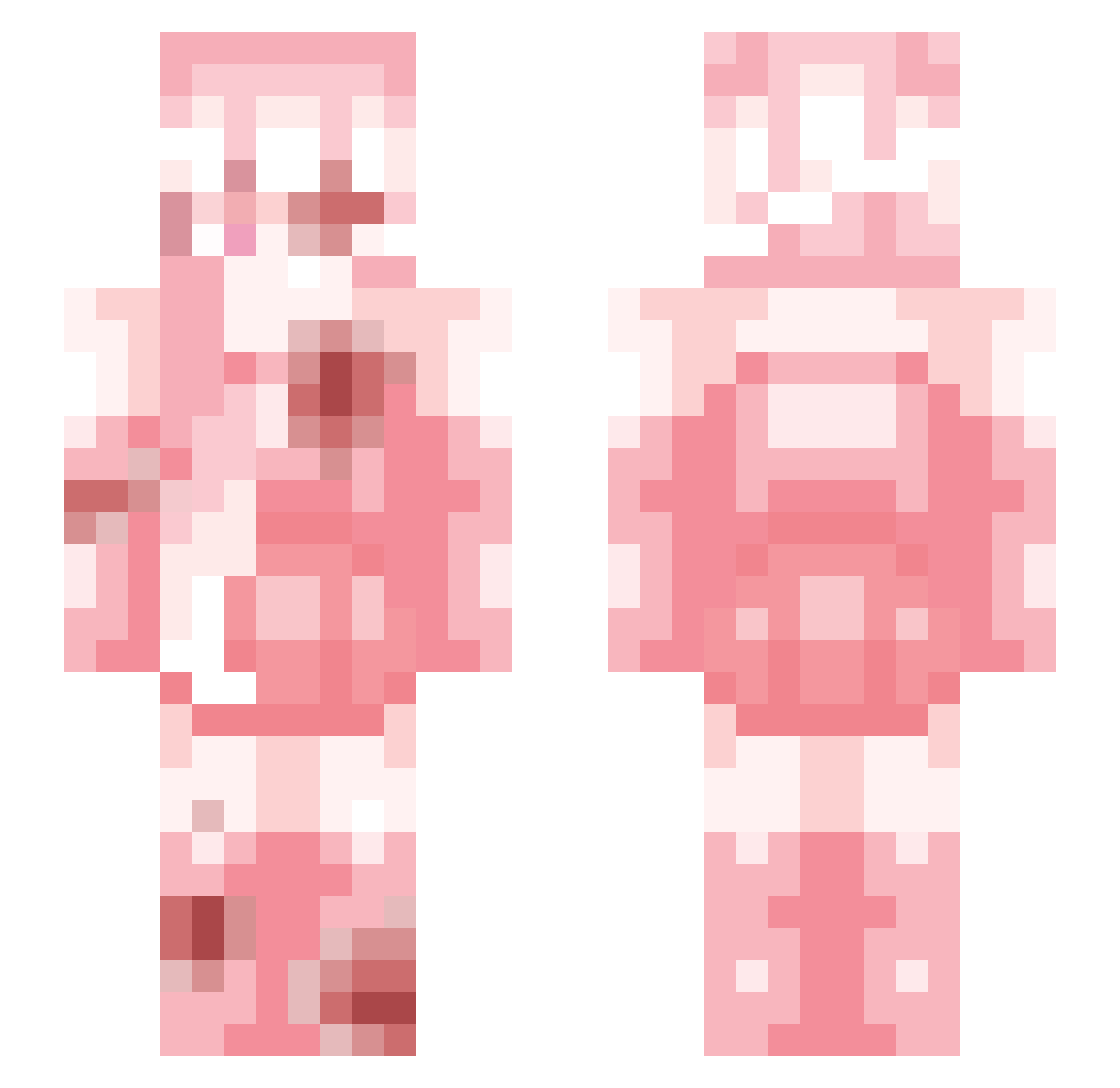 greenpea420 Minecraft skin, front and back view