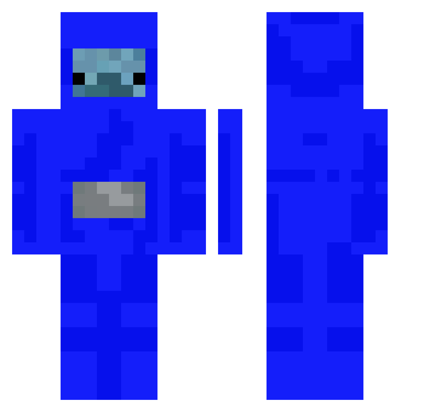 alegientka Minecraft skin, front and back view