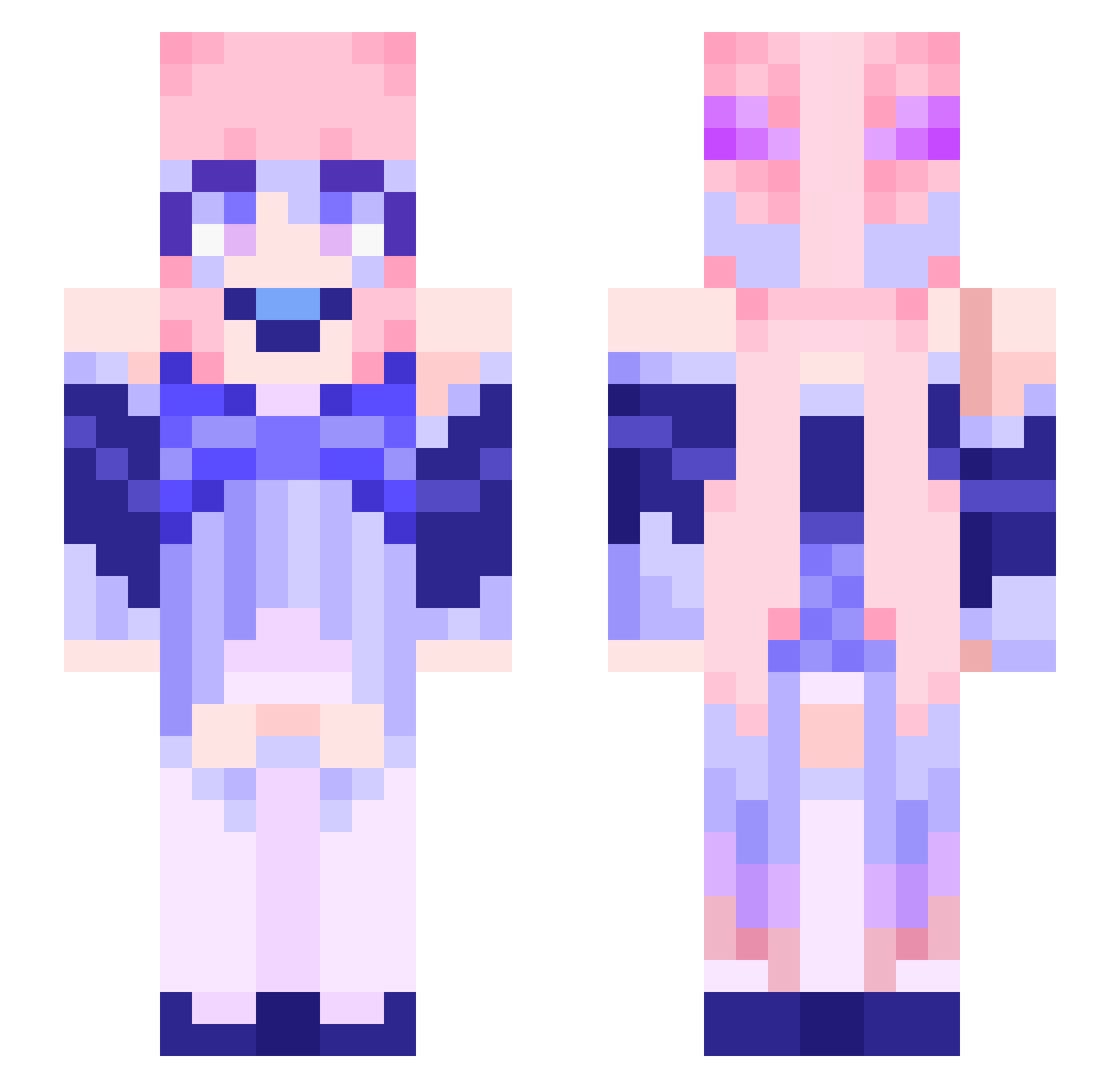superminer30 Minecraft skin, front and back view