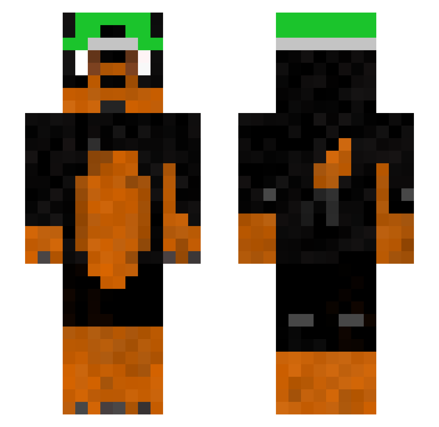 MakotoSenpaii Minecraft skin, front and back view