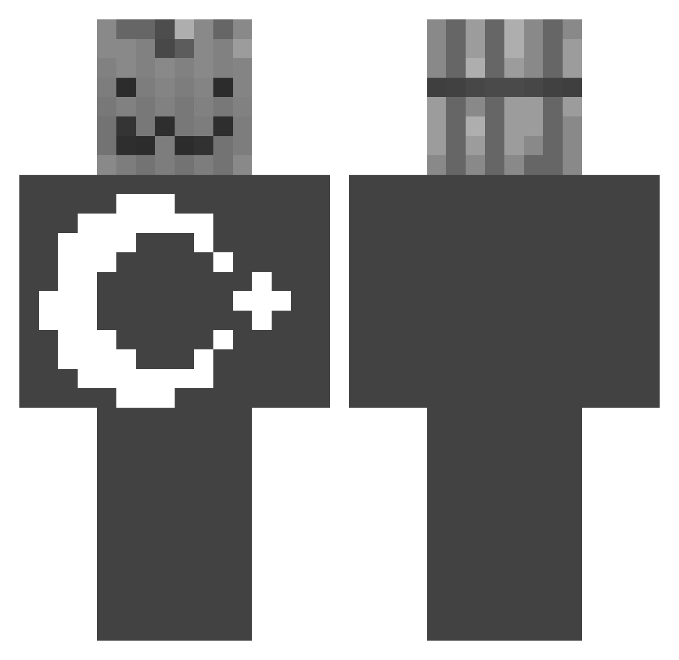 HarryPotterMavi Minecraft skin, front and back view