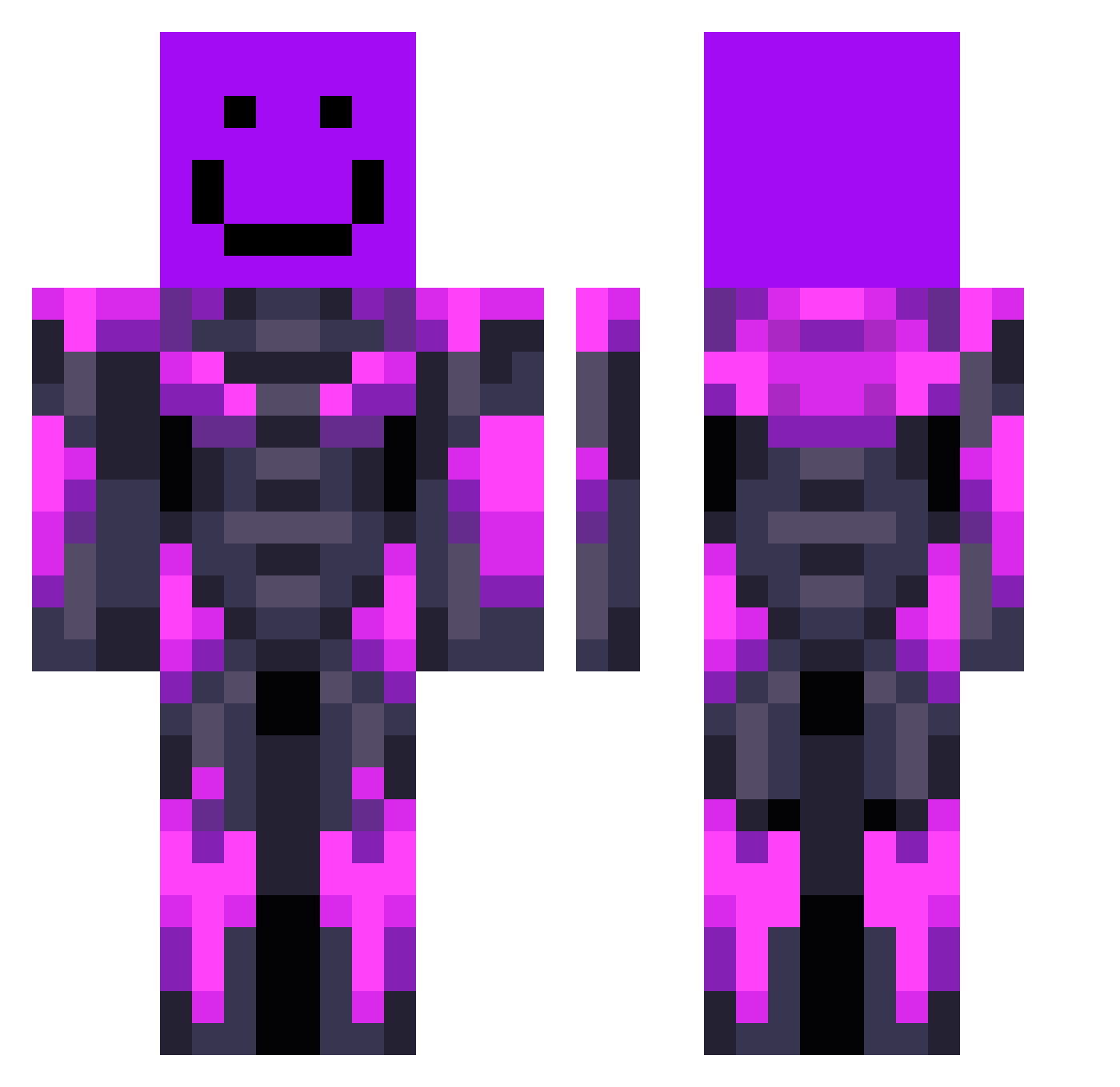 BigFerb0305 Minecraft skin, front and back view