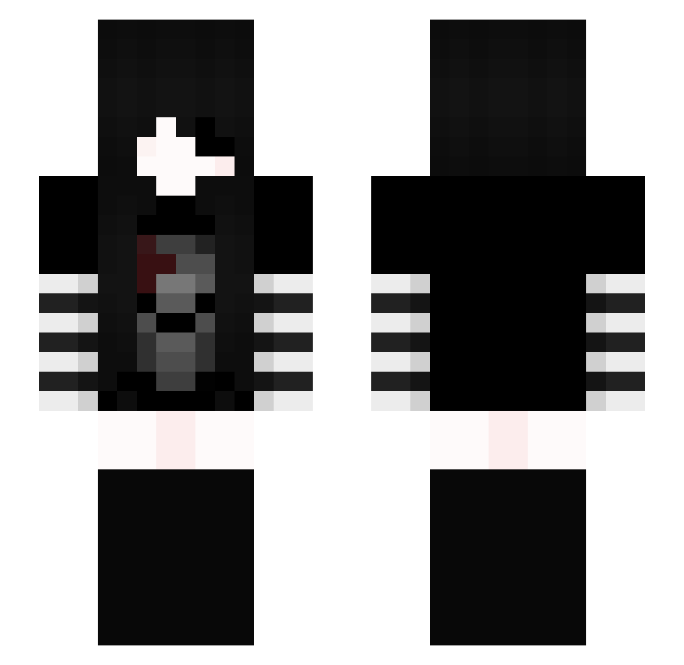 xxwi Minecraft skin, front and back view