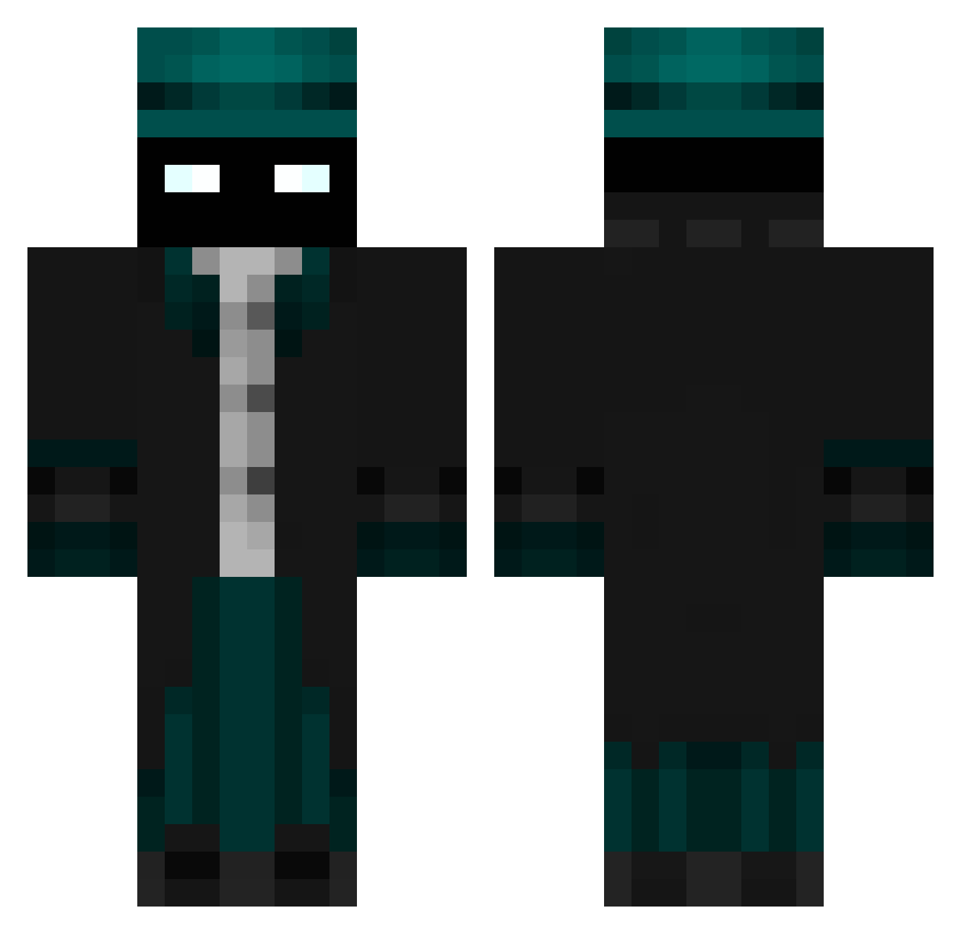 classic_Ilyaleb Minecraft skin, front and back view
