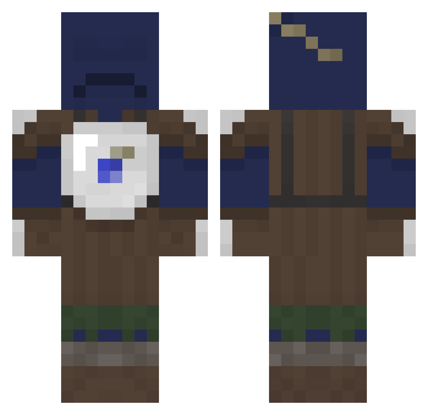 Jeff_Hickens Minecraft skin, front and back view