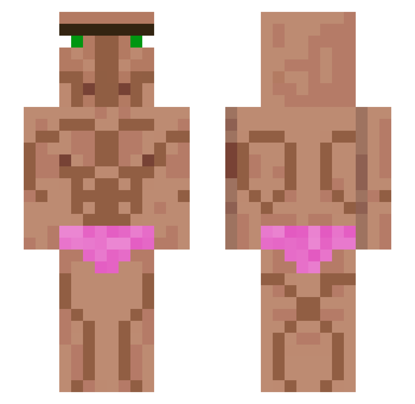 Kurayami_Ri Minecraft skin, front and back view