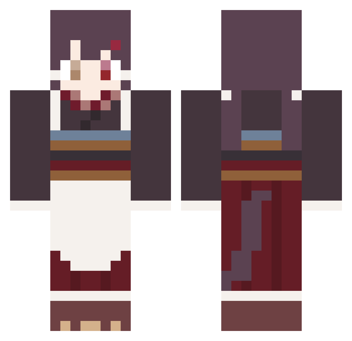 jrba0101 Minecraft skin, front and back view