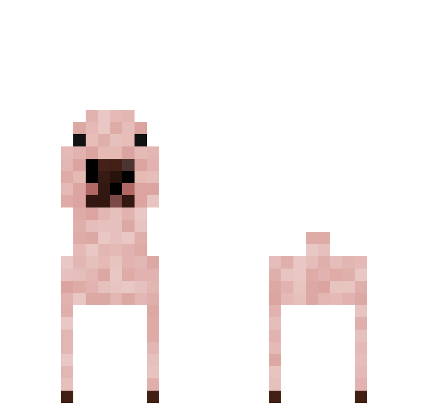 Jaw1k Minecraft skin, front and back view