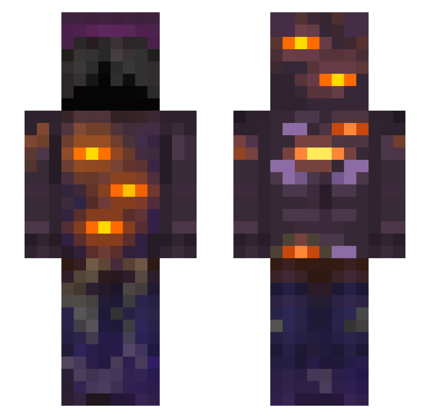 Alex_Beekeeper Minecraft skin, front and back view