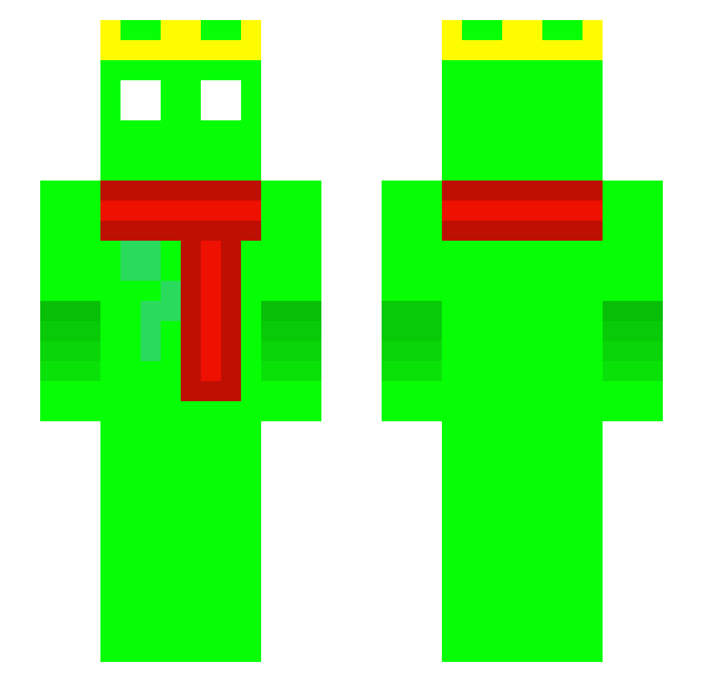 Suqin_ Minecraft skin, front and back view
