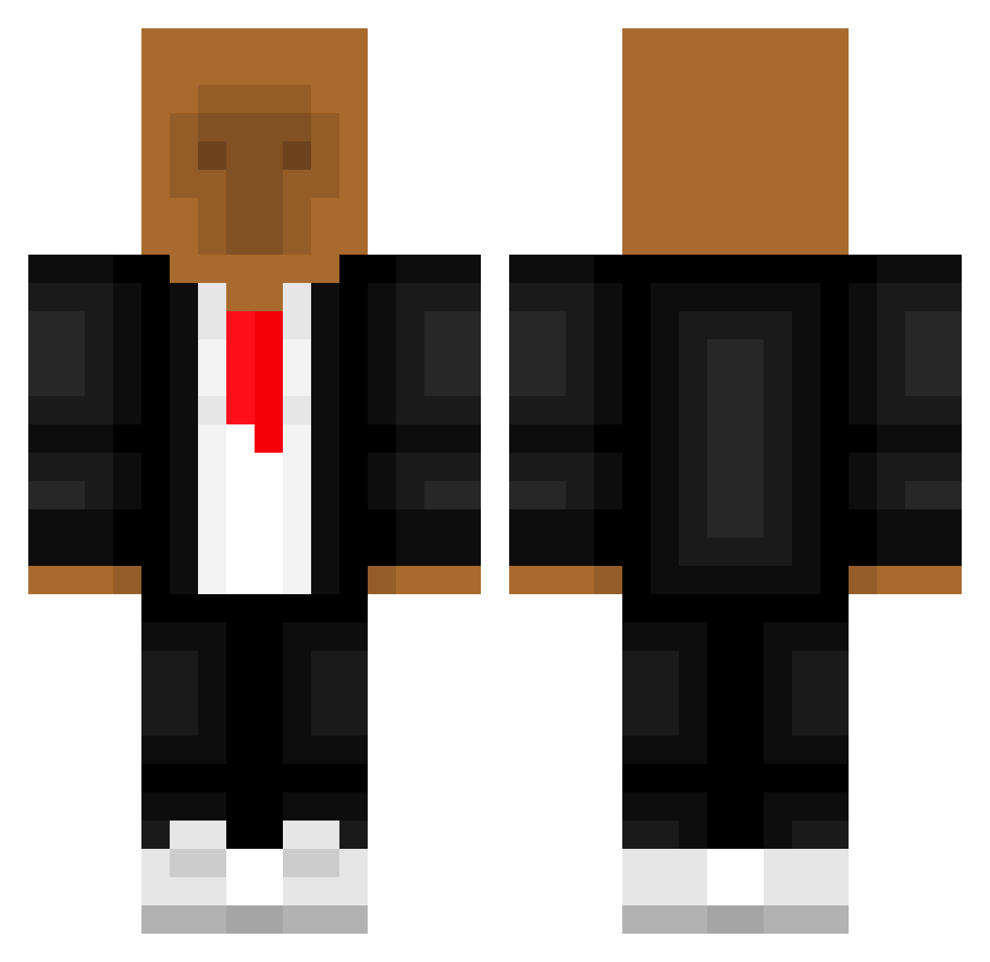 pepelikesbooba Minecraft skin, front and back view