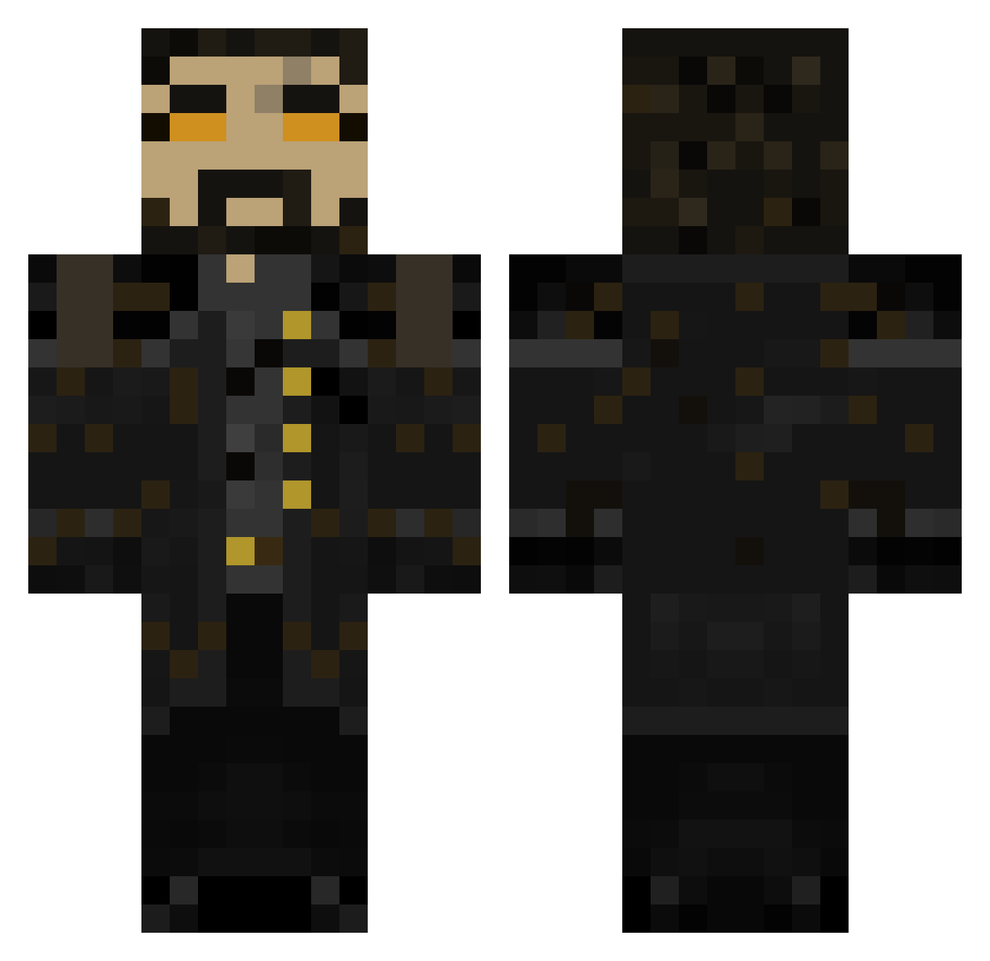 X_Trooper_L Minecraft skin, front and back view