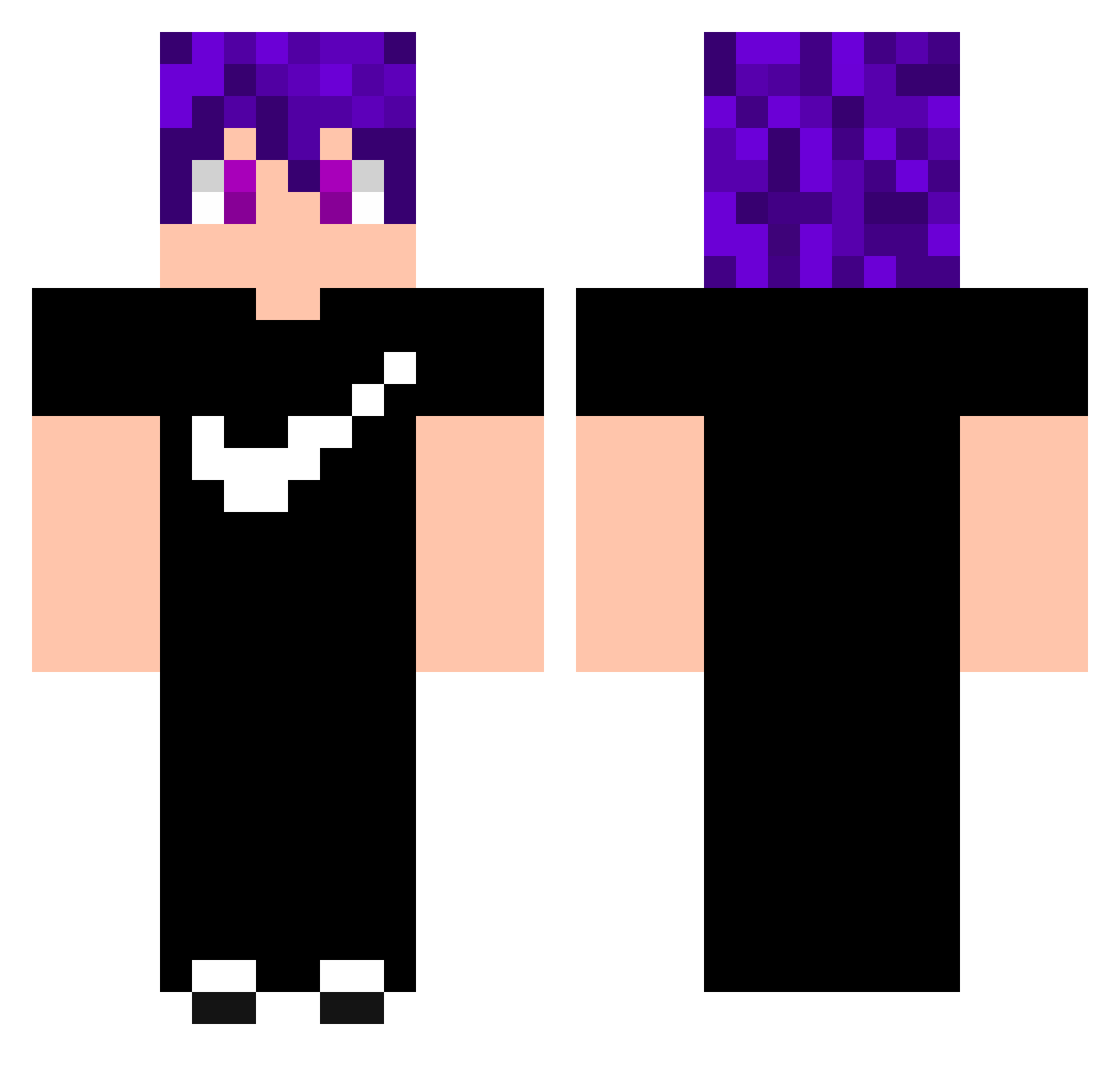 ChereiVape Minecraft skin, front and back view