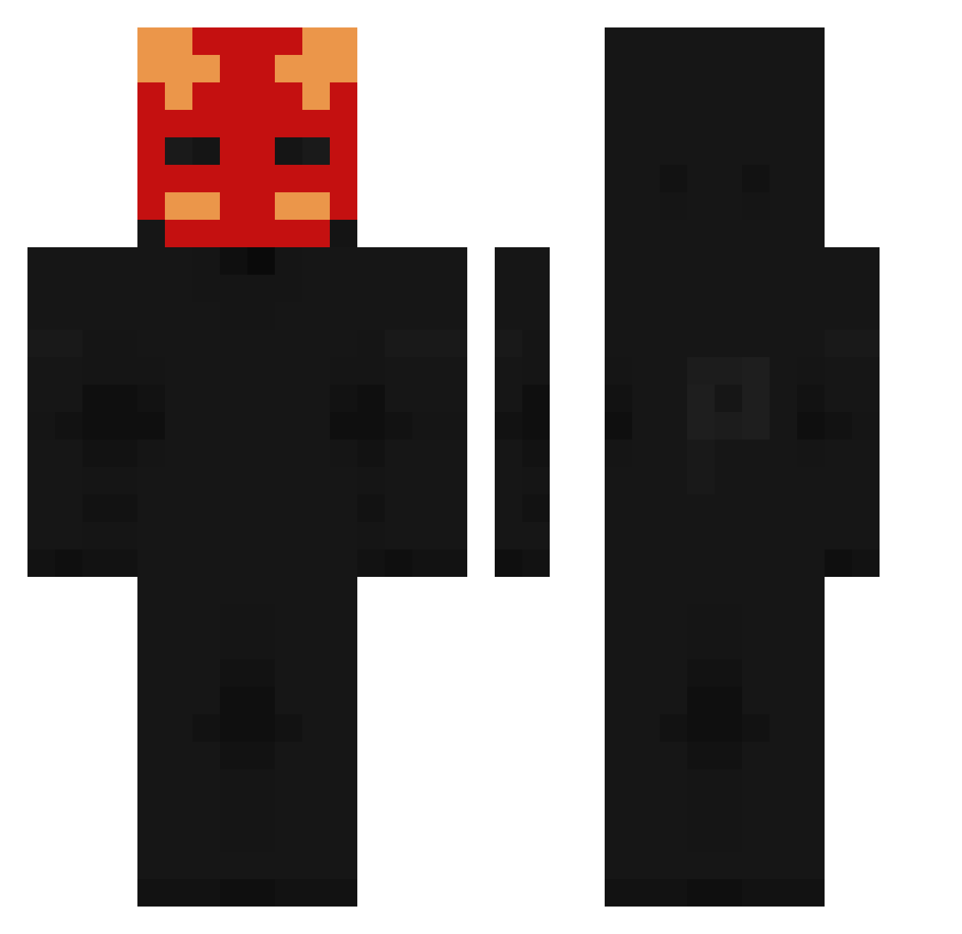 DARIOGAY Minecraft skin, front and back view