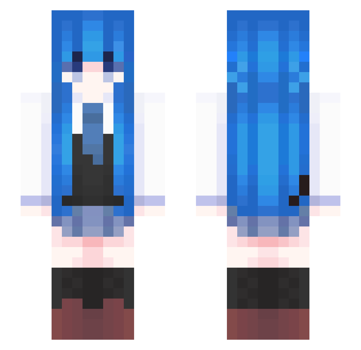 jonathvn Minecraft skin, front and back view