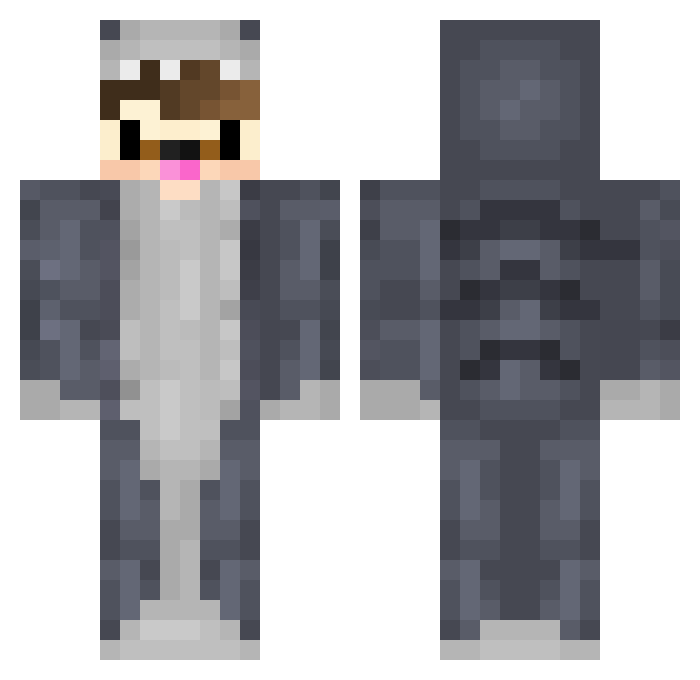 Tomtate Minecraft skin, front and back view