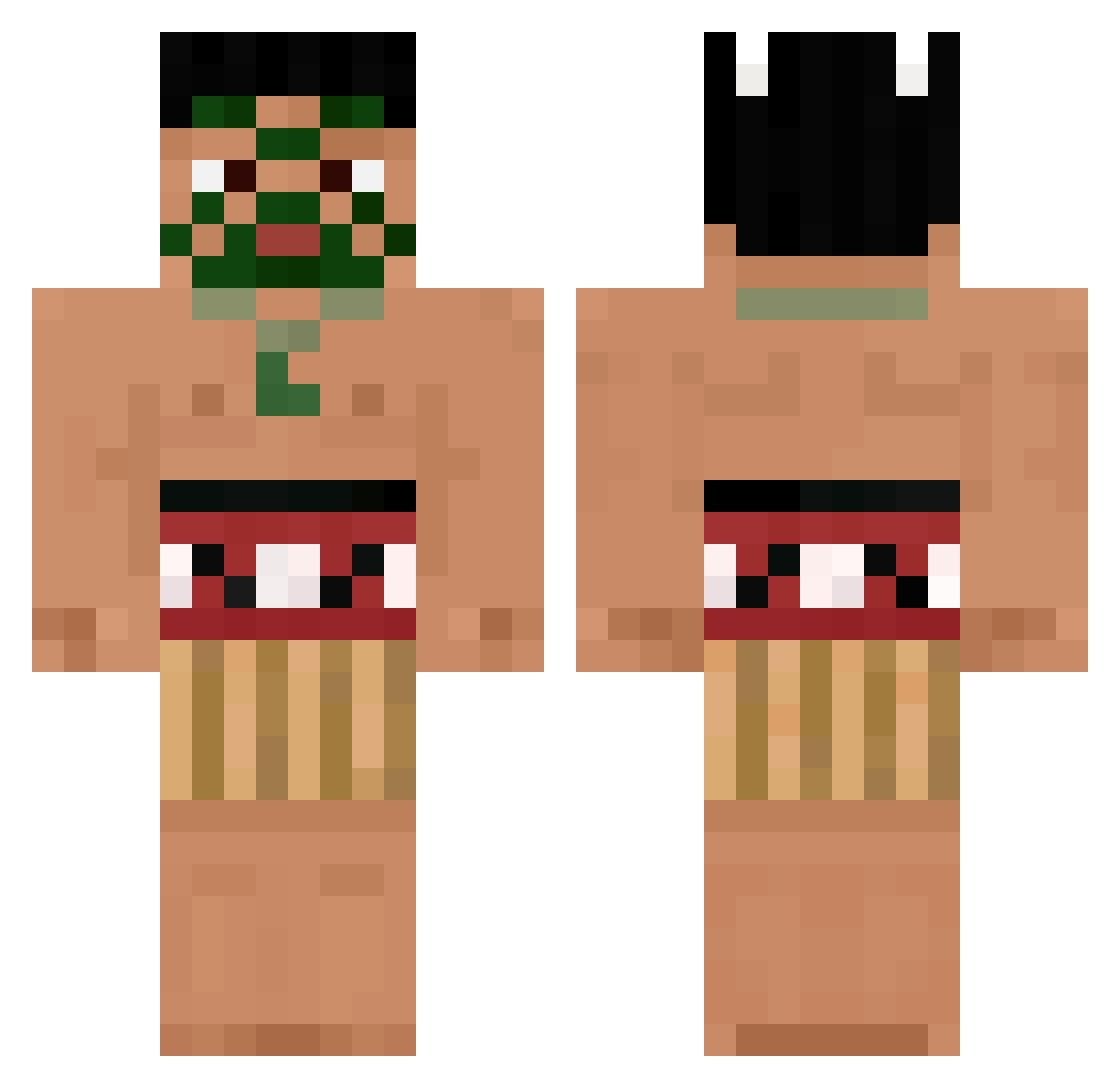 CHUDMASTER_3 Minecraft skin, front and back view